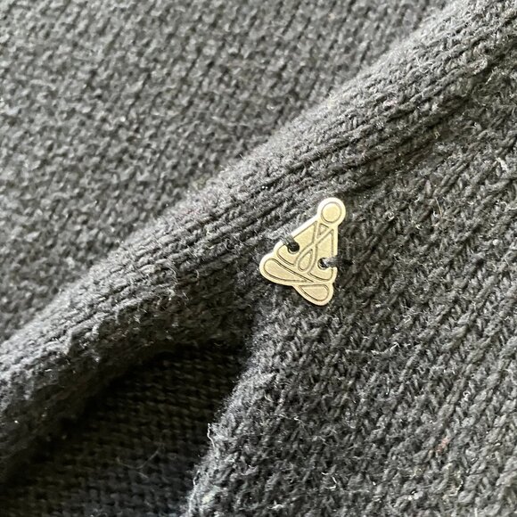 Neon Buddha | Serene Pullover 100% Cotton Black/Green High Neck Sweater – Size M - Picture 4 of 10